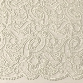 Corded Lace Fabric Ivory 146cm