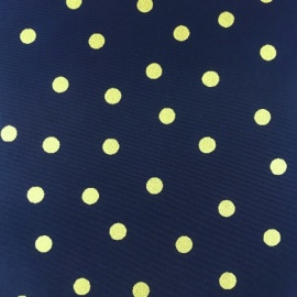 Polka Dot Taffeta BLUE / GOLD