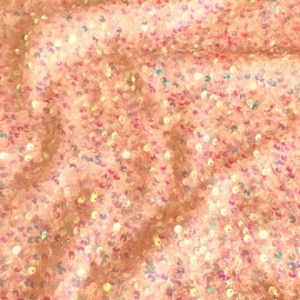 Pearlised Fantasia Sequin PEACH