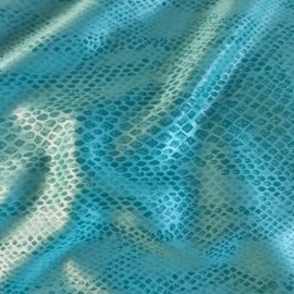 Reptile-effect Jersey TURQUOISE