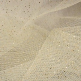Stardust Tulle (extra wide) IVORY / GOLD