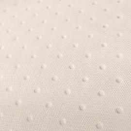 Small Flock Spot Tulle IVORY