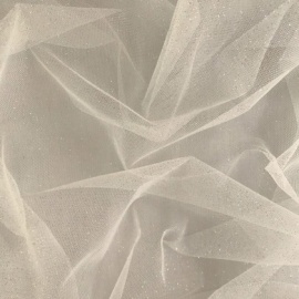 Soft Glitter Tulle IVORY