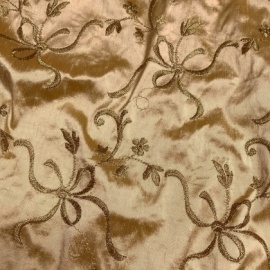 Embroidered Silk OLD GOLD