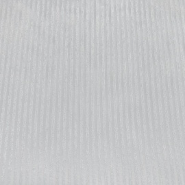 Striped Polyester Voile WHITE
