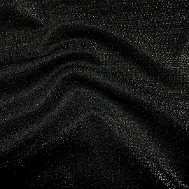 Subtle Shimmer Stretch Jersey BLACK