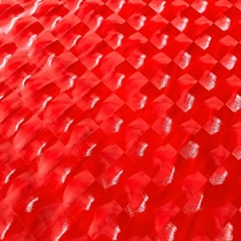 Three Dimensional Effect PVC RED