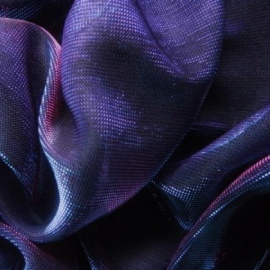 Two Tone Moonlight Chiffon BLACK FUSCHIA TURQOUISE