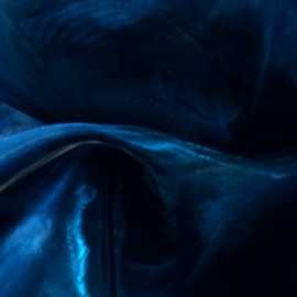Two Tone Organza TEAL / BLACK