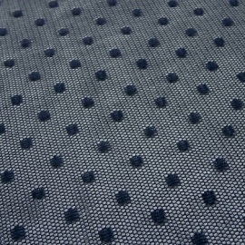 Tulle With Spots NAVY