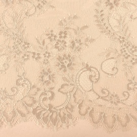 Corded Lace Fabric White 146cm