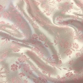 Very Lightweight Satin PINK FLOWER