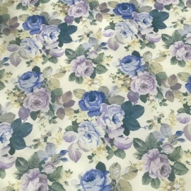 Very Lightweight Vintage Floral Polyester LILAC