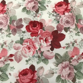 Very Lightweight Vintage Floral Polyester ROSE
