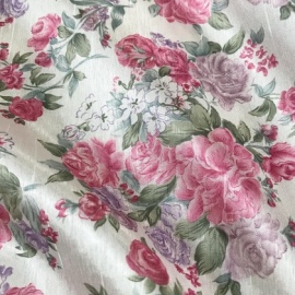 Very Lightweight Vintage Slubbed Polyester LILAC / FUCHSIA