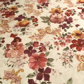 Vintage Style Lightweight Polyester SCROLL FLOWER